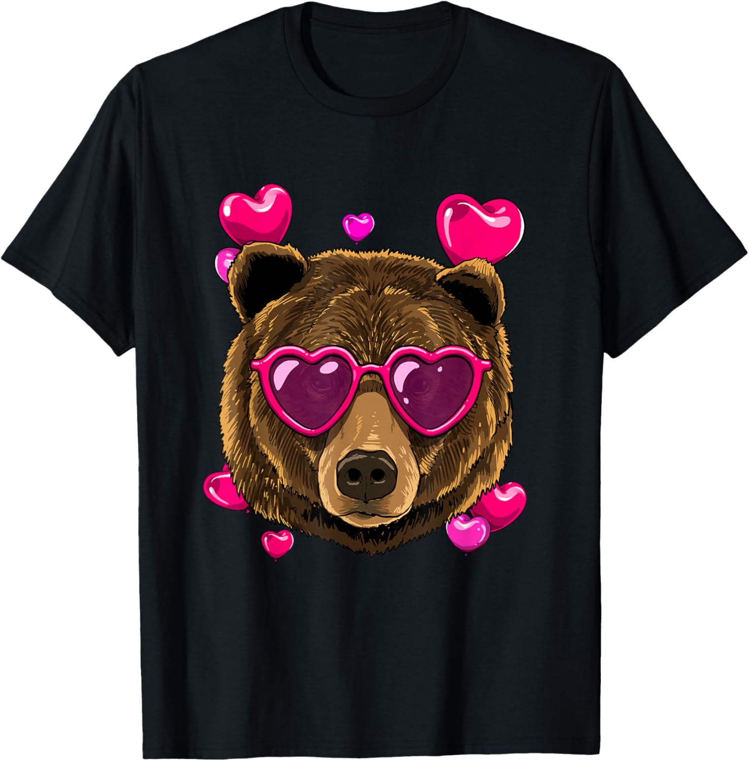 Bear Wearing Heart Sunglasses Valentines Day Graphic T-Shirt Casual Cotton Crewneck Tee 4XL
Bear Wearing Heart Sunglasses Valentines Day Graphic T-Shirt Casual Cotton Crewneck Tee 4XL