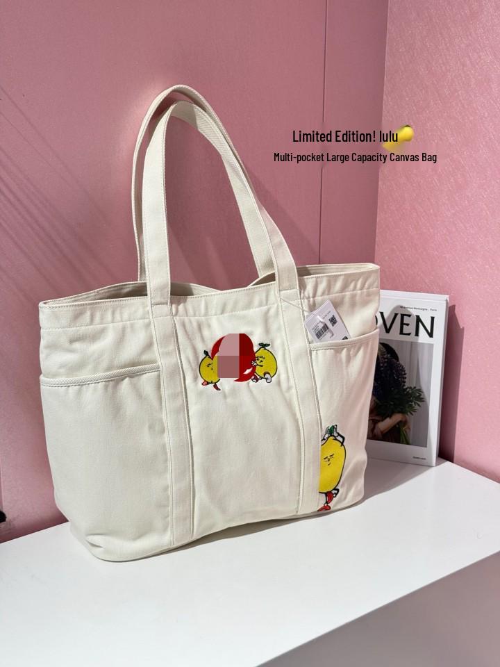 LU Lemon 25L Spring Tote Bag - Multi-Pocket, Embroidered, Lightweight Handbag with Large Capacity 20L
LU Lemon 25L Spring Tote Bag - Multi-Pocket, Embroidered, Lightweight Handbag with Large Capacity 20L