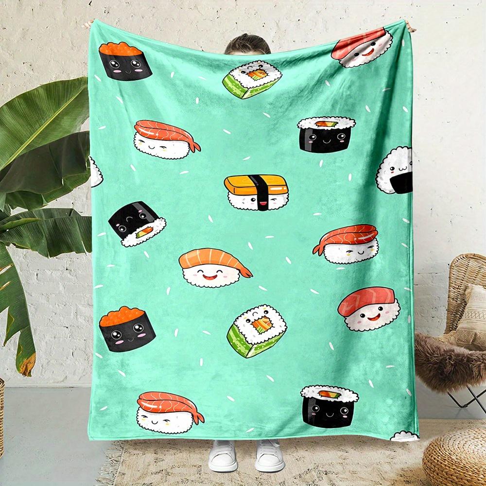Cozy Cartoon Sushi Print Flannel Throw Blanket Perfect for Couch Bed Office Naps Travel Unique Wearable Gift Idea 75x100cm (30x40inch)
Cozy Cartoon Sushi Print Flannel Throw Blanket Perfect for Couch Bed Office Naps Travel Unique Wearable Gift Idea 75x100cm (30x40inch)
