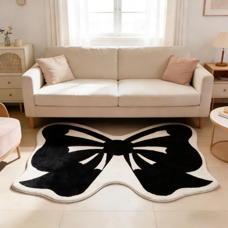 Girly Style Carpets for Living Room Pink Bow Bedroom Decor Carpet Fluffy Soft Irregular Bedside Rug Home Thicken Plush Floor Mat 80x120cm
Girly Style Carpets for Living Room Pink Bow Bedroom Decor Carpet Fluffy Soft Irregular Bedside Rug Home Thicken Plush Floor Mat 80x120cm