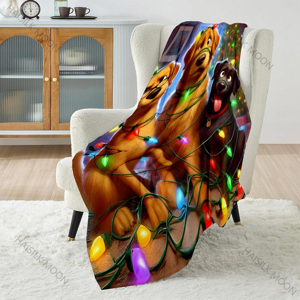 Christmas Lights and Festive Dogs Pattern Blanket Flannel Material Soft Warm for All Seasons Home Outdoor Camping Picnics RV 75x90cm
Christmas Lights and Festive Dogs Pattern Blanket Flannel Material Soft Warm for All Seasons Home Outdoor Camping Picnics RV 75x90cm