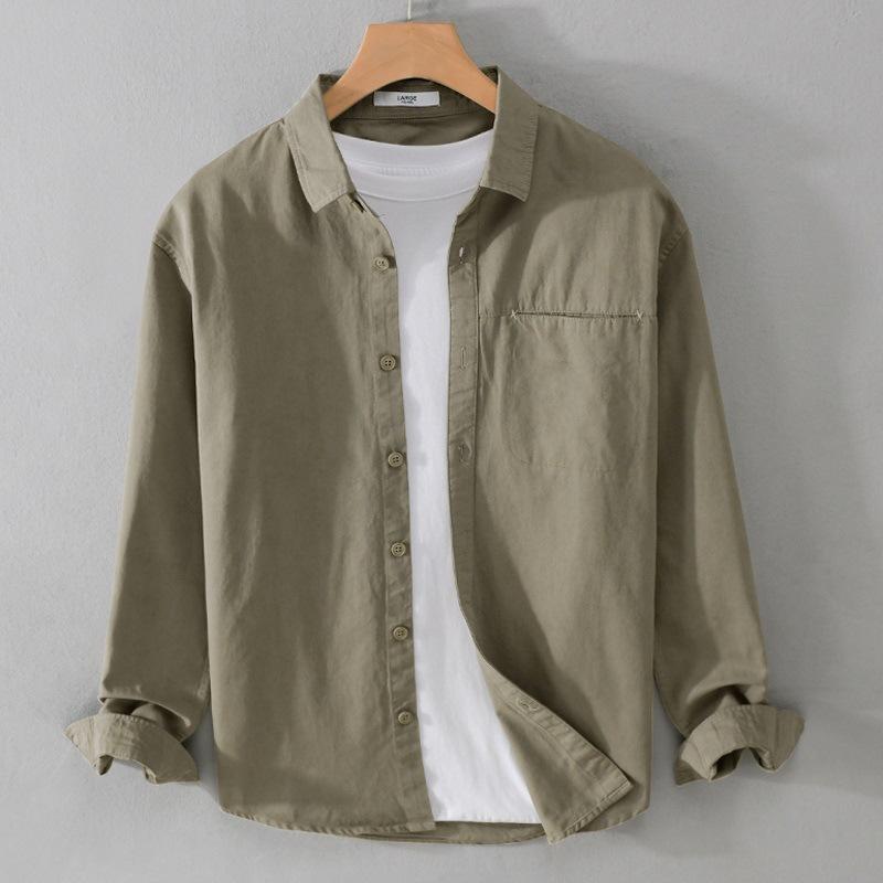 Casual Shirt Fashion Gentleman Breathable Pure Cotton British Style Outdoor Solid Color Slim Casual Long Sleeve Cotton Shirt XS хакі
Casual Shirt Fashion Gentleman Breathable Pure Cotton British Style Outdoor Solid Color Slim Casual Long Sleeve Cotton Shirt XS хакі