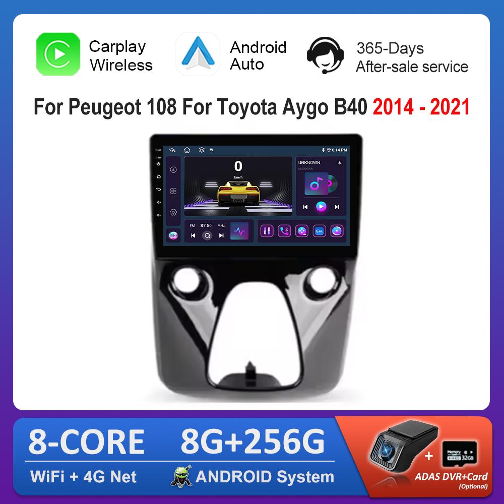 10 for Peugeot 108 For Toyota Aygo B40 2014 - 2021 Car Radio Multimedia Player Android OS BT 4G Carplay DSP Stereo Auto Tools
10 for Peugeot 108 For Toyota Aygo B40 2014 - 2021 Car Radio Multimedia Player Android OS BT 4G Carplay DSP Stereo Auto Tools