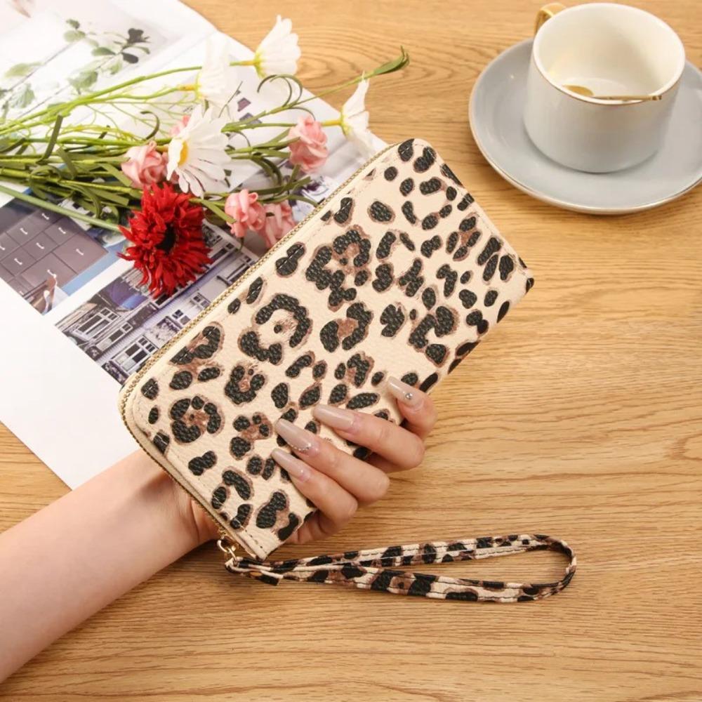 New Leather Leopard Print Wristlet Wallet Long Zipper Credit Card Wallet Vintage Cell Phone Purse Women бежевий
New Leather Leopard Print Wristlet Wallet Long Zipper Credit Card Wallet Vintage Cell Phone Purse Women бежевий