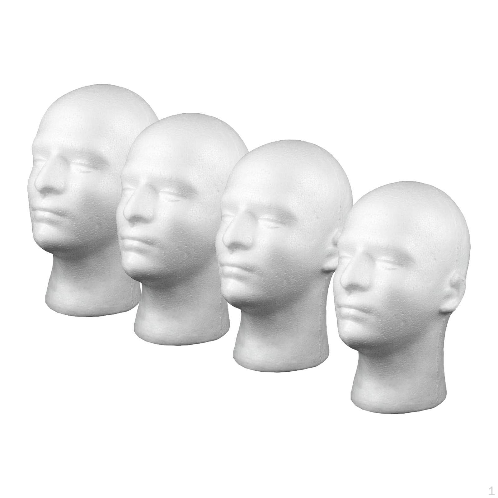4Pcs Male Foam Head Model Hat Wig Show Display Stand Rack White
4Pcs Male Foam Head Model Hat Wig Show Display Stand Rack White