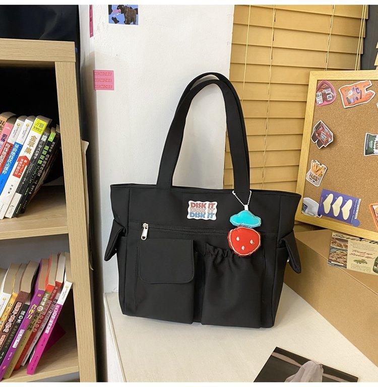 Shoulder bag niche design ins handbag women s solid color large capacity Korean version casual simple student tote bag batch Single pack чёрный
Shoulder bag niche design ins handbag women s solid color large capacity Korean version casual simple student tote bag batch Single pack чёрный