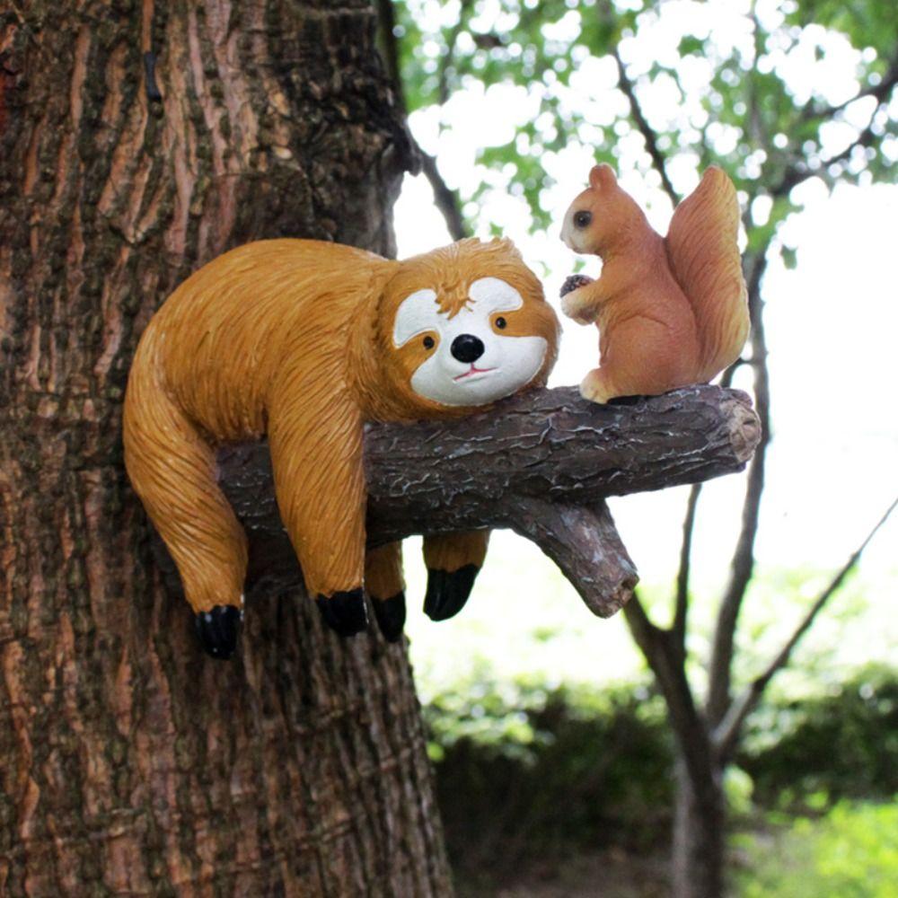 Simulated Animal Ornaments Statue Cute Tree Decorations Pendant Table Sloth and Squirrel
Simulated Animal Ornaments Statue Cute Tree Decorations Pendant Table Sloth and Squirrel
