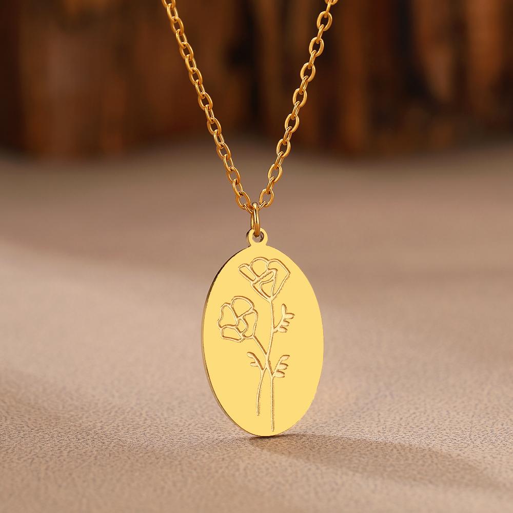 Stainless Steel Necklaces Exquisite Ellipse Flower Pendant Collar Chain Trendy Necklace For Women Zircon Friend Birthday Gifts
Stainless Steel Necklaces Exquisite Ellipse Flower Pendant Collar Chain Trendy Necklace For Women Zircon Friend Birthday Gifts