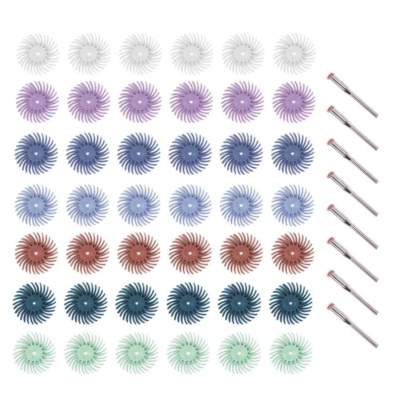 ABUL-250Pcs 1 Inch Radial Bristle Disc Kit Abrasive Brush 3Mm Shank Detail Polishing Wheel For Rotary Tool Accessories
ABUL-250Pcs 1 Inch Radial Bristle Disc Kit Abrasive Brush 3Mm Shank Detail Polishing Wheel For Rotary Tool Accessories