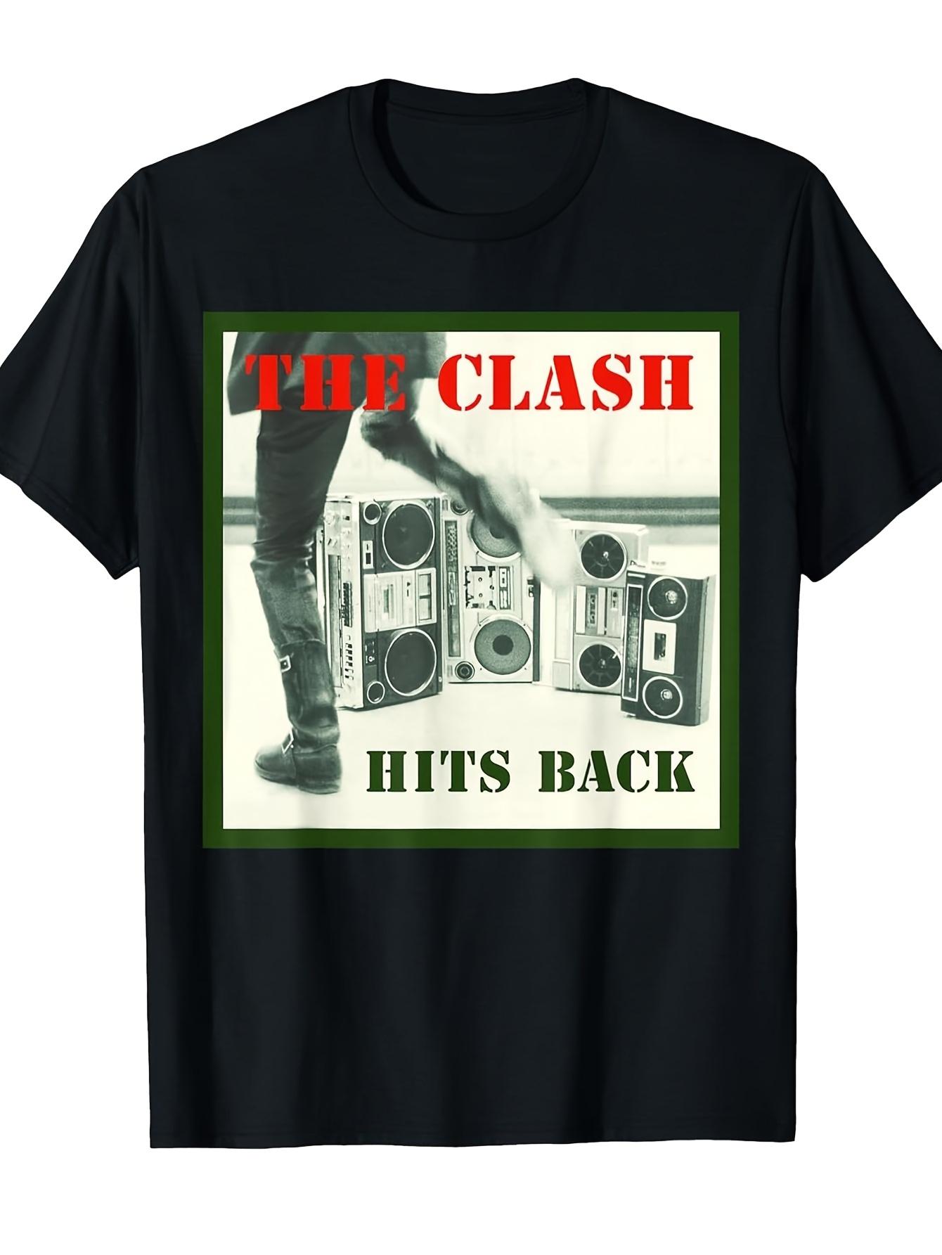 The Clash Hits Ba album cover Tshirt Retro 80s punk logo and song title pure cotton couple streetwear top graphic t shirts S
The Clash Hits Ba album cover Tshirt Retro 80s punk logo and song title pure cotton couple streetwear top graphic t shirts S