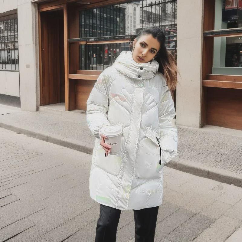 2024 Winter Women s Hooded Mid-Length Coat: Thick, Warm PU Leather with Loose Fit and Letter Print Large
2024 Winter Women s Hooded Mid-Length Coat: Thick, Warm PU Leather with Loose Fit and Letter Print Large