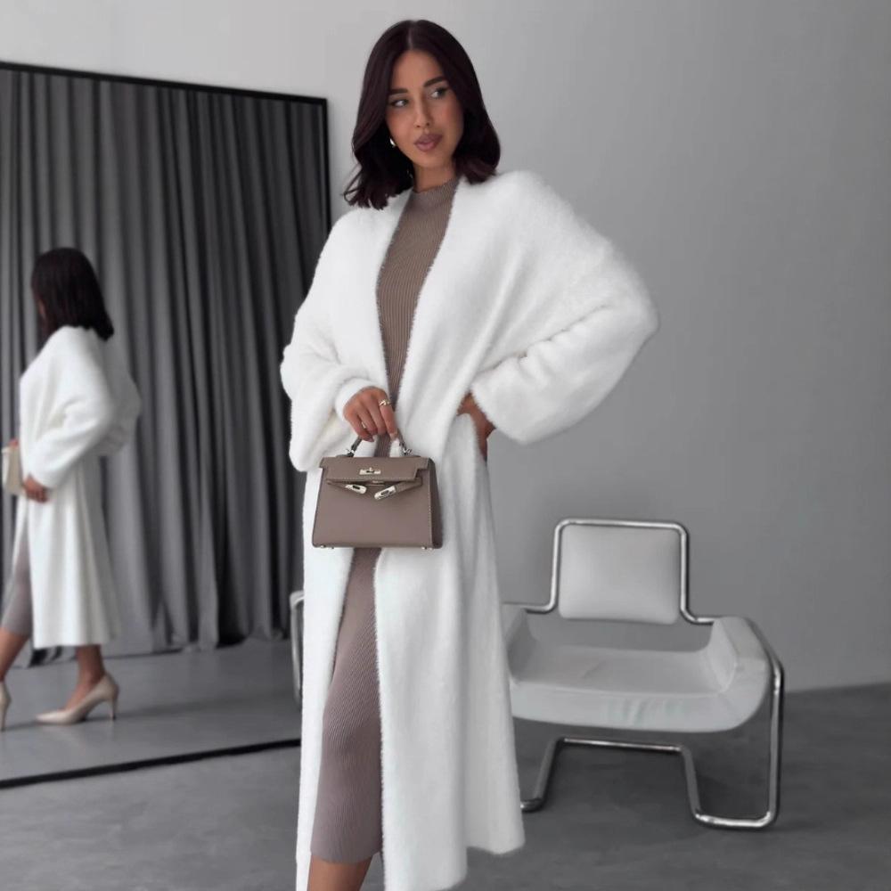 Длинный кардиган женский осенне-зимний новый стиль темпераментный в сочетании со свободным и ленивым стилем вязаная куртка-свитер One size fits all
Длинный кардиган женский осенне-зимний новый стиль темпераментный в сочетании со свободным и ленивым стилем вязаная куртка-свитер One size fits all