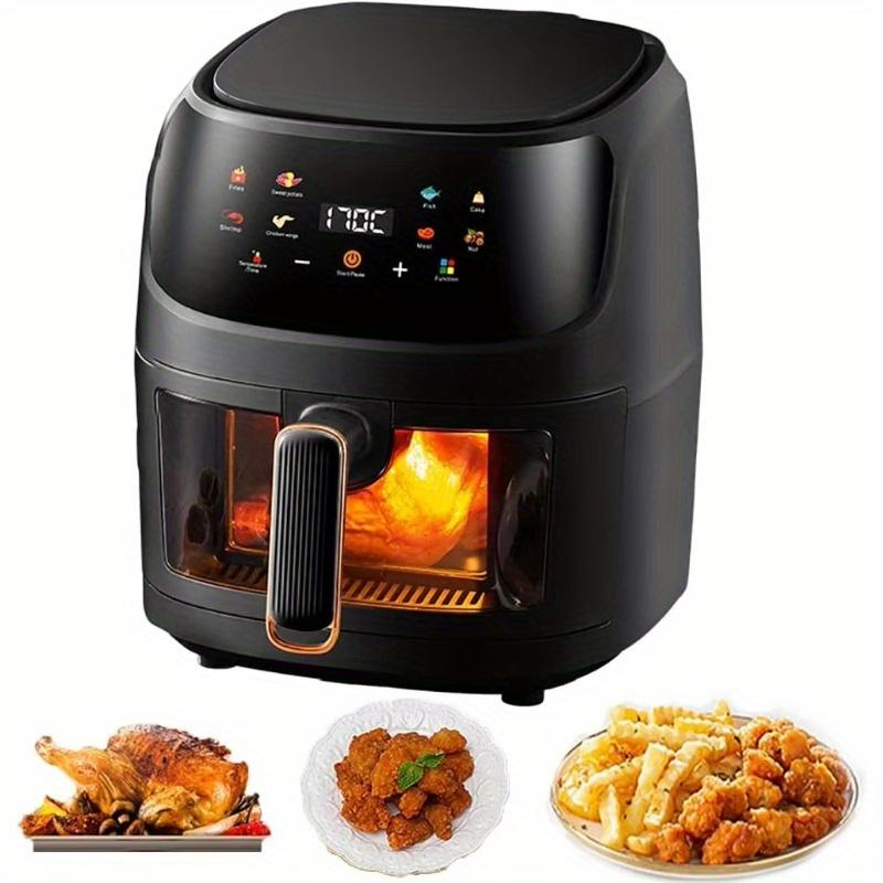 8L Intelligent Air Fryer Multifunctional Household Large Capacity Air Fryer Visual Oil-Free Oven Convection Efficient Meals US чорний
8L Intelligent Air Fryer Multifunctional Household Large Capacity Air Fryer Visual Oil-Free Oven Convection Efficient Meals US чорний