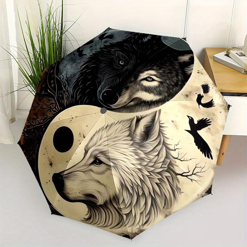 Wolf Yin Yang themed Eight rib Automatic Folding Umbrella Is Suitable for Both Men and Women, Making It A Perfect Christmas and Valentine s
Wolf Yin Yang themed Eight rib Automatic Folding Umbrella Is Suitable for Both Men and Women, Making It A Perfect Christmas and Valentine s