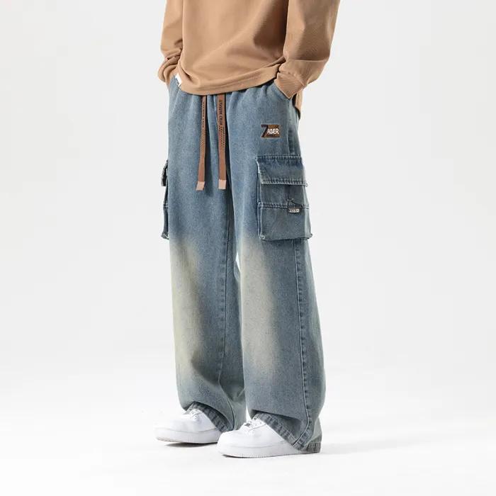 Весна Осень Мужские Джинсы Карго Широкие Джинсовые Брюки С Завязками Прямые Мешковатые Джинсовые Брюки XXL серый
Весна Осень Мужские Джинсы Карго Широкие Джинсовые Брюки С Завязками Прямые Мешковатые Джинсовые Брюки XXL серый
