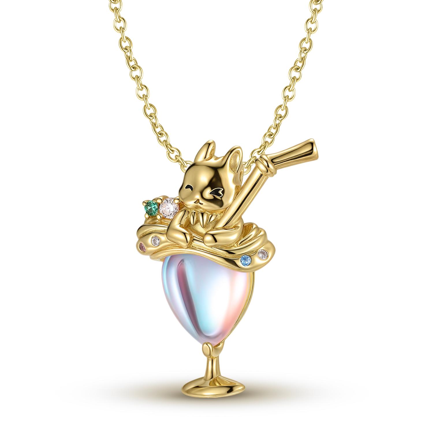 Blinking Rabbit & Tall Cup Necklace Pendant with Zirconia Authentic 925 Sterling Silver for Women Necklace Jewelry Dropshipping
Blinking Rabbit & Tall Cup Necklace Pendant with Zirconia Authentic 925 Sterling Silver for Women Necklace Jewelry Dropshipping