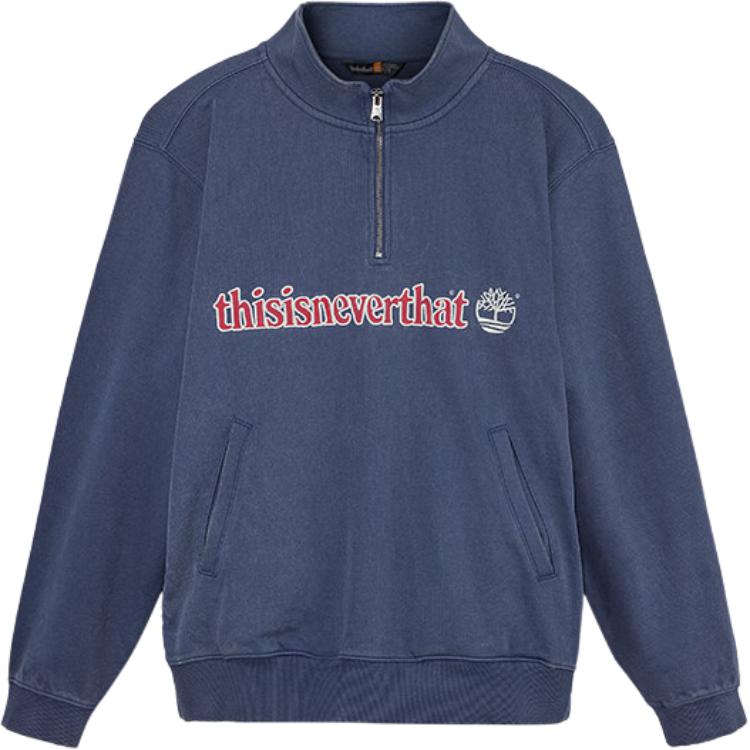 Timberland X Thisisneverthat Lettered Drop Shoulder Stand Collar Long Sleeve Sweatshirt Men sweatshirt Navy-Blue A6XSX-AZ7 XL
Timberland X Thisisneverthat Lettered Drop Shoulder Stand Collar Long Sleeve Sweatshirt Men sweatshirt Navy-Blue A6XSX-AZ7 XL