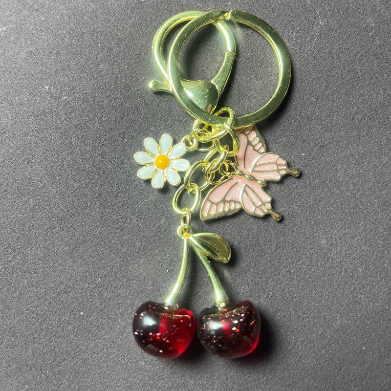 Cute Cherry Keychain Simulated Butterfly Fruit Keyring Pendant For Women Girls Handbag Decoration Bag Charm Car Keyring Gifts A9
Cute Cherry Keychain Simulated Butterfly Fruit Keyring Pendant For Women Girls Handbag Decoration Bag Charm Car Keyring Gifts A9