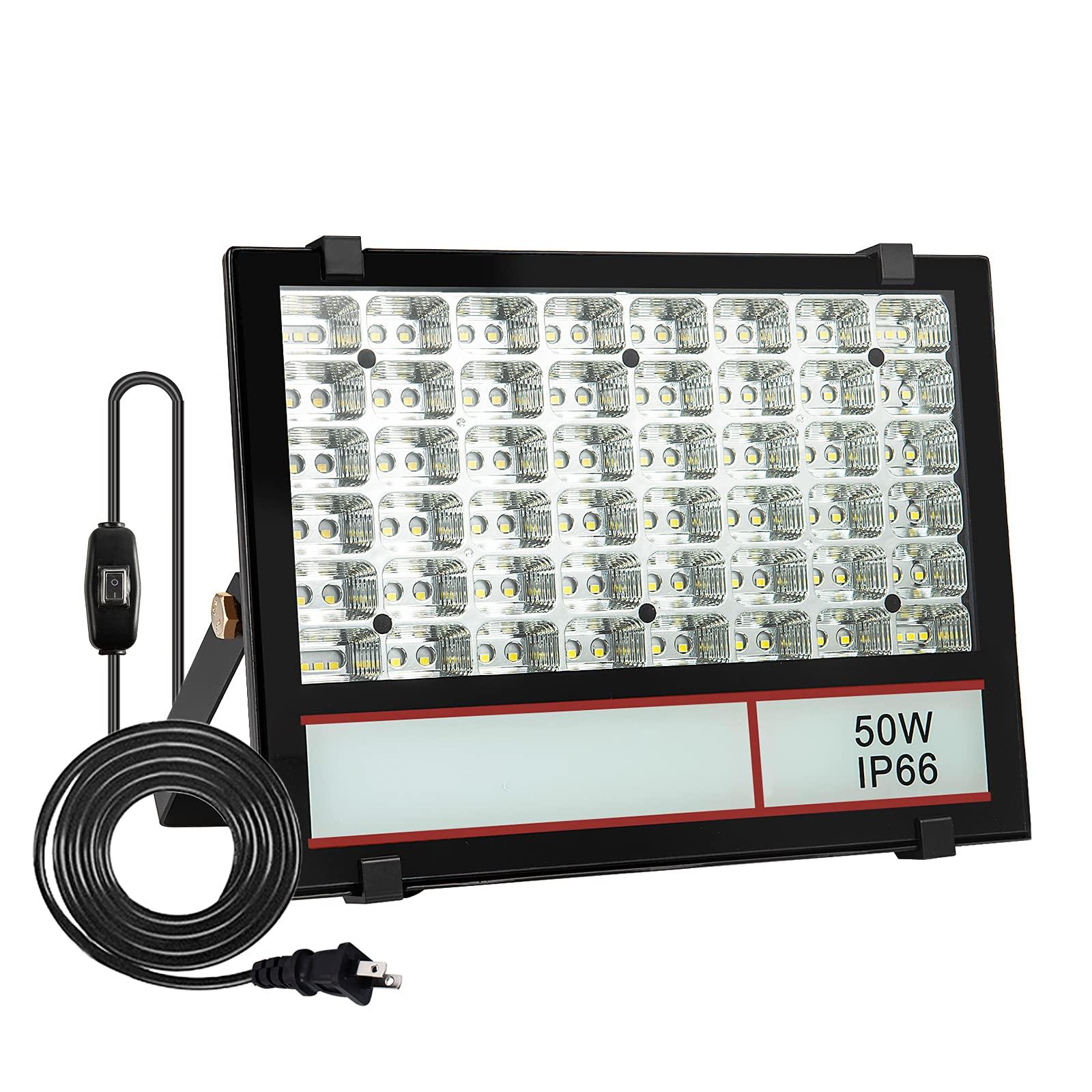 Прочный, легкий, высокояркий 5000 лм 50 Вт светодиодный прожектор, цвет дневного света, повышенная производительность, шнур питания 3 м с выключателем, широкоугольный
Прочный, легкий, высокояркий 5000 лм 50 Вт светодиодный прожектор, цвет дневного света, повышенная производительность, шнур питания 3 м с выключателем, широкоугольный