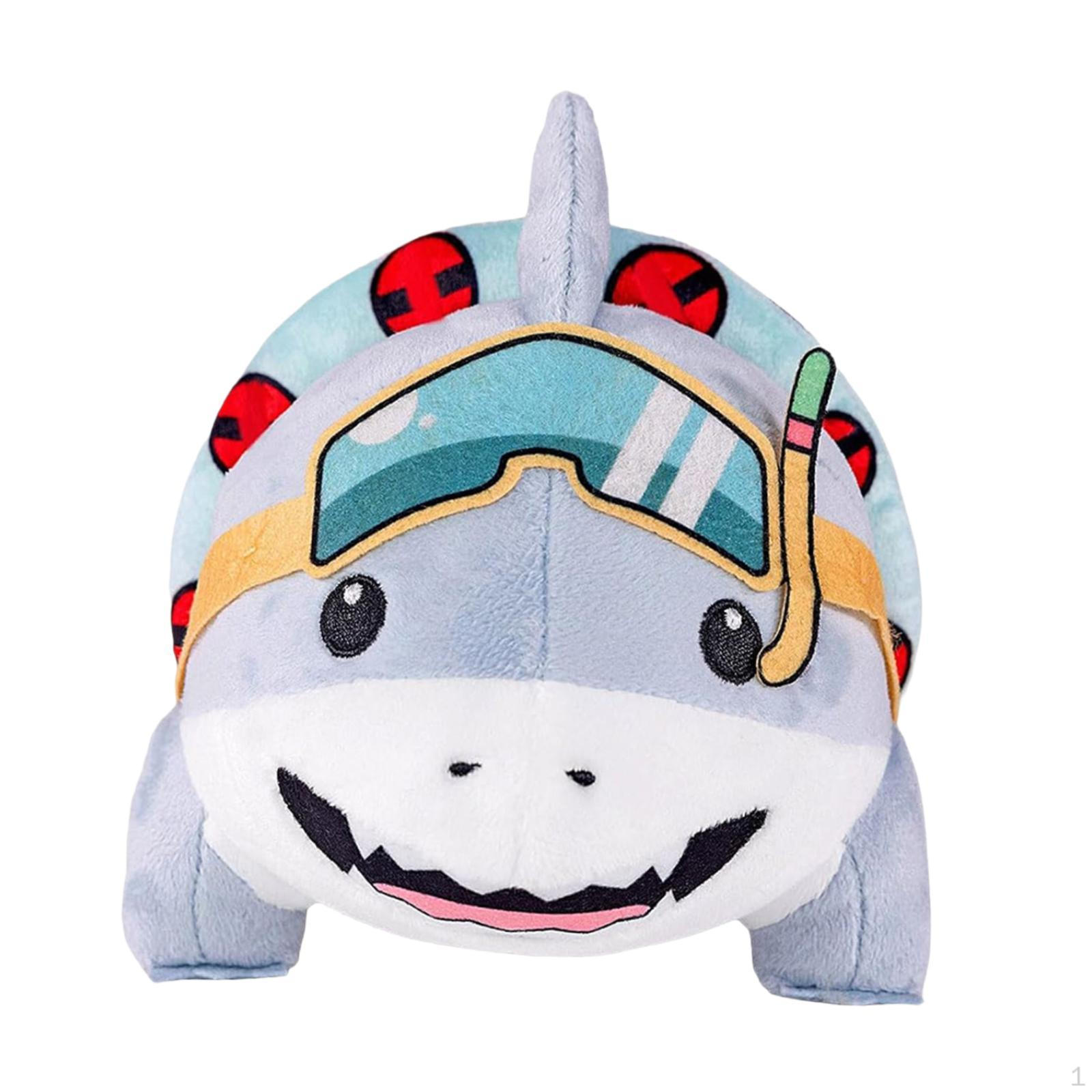 Adroable плюшевая игрушка акула реалистичный мультяшный орнамент милое чучело для жизни