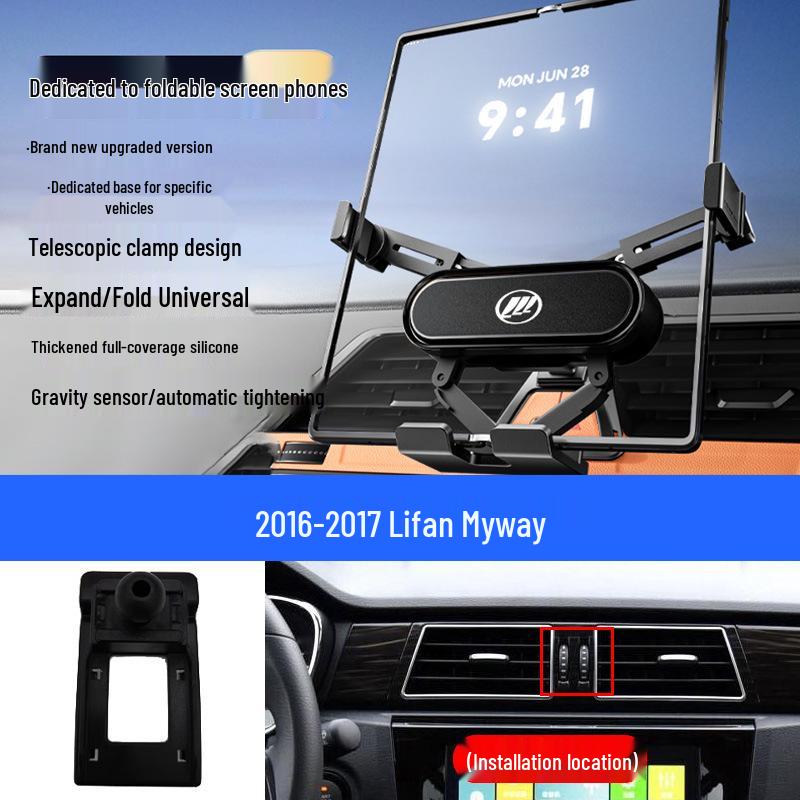 Lifan X60 Maiwei Car Navigation & Foldable Phone Holder - Air Vent Mount
Lifan X60 Maiwei Car Navigation & Foldable Phone Holder - Air Vent Mount