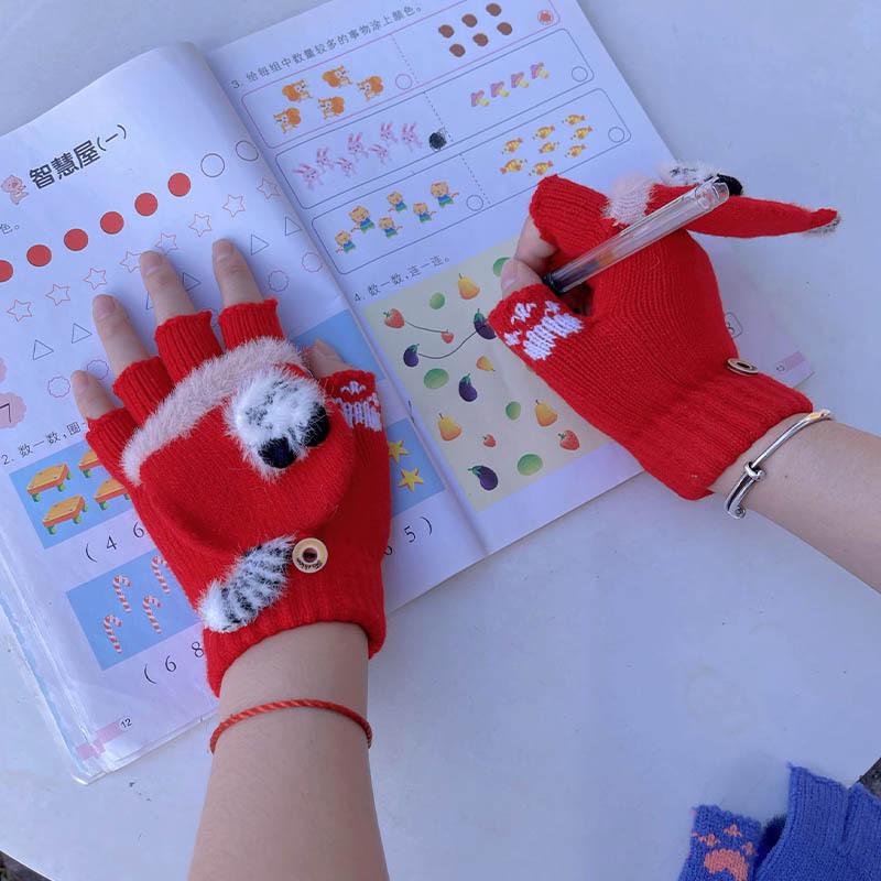 Winter Kids Convertible Warm Gloves: Thick, Half-Finger Flip-Top for Boys & Girls, Perfect for Writing One Size
Winter Kids Convertible Warm Gloves: Thick, Half-Finger Flip-Top for Boys & Girls, Perfect for Writing One Size