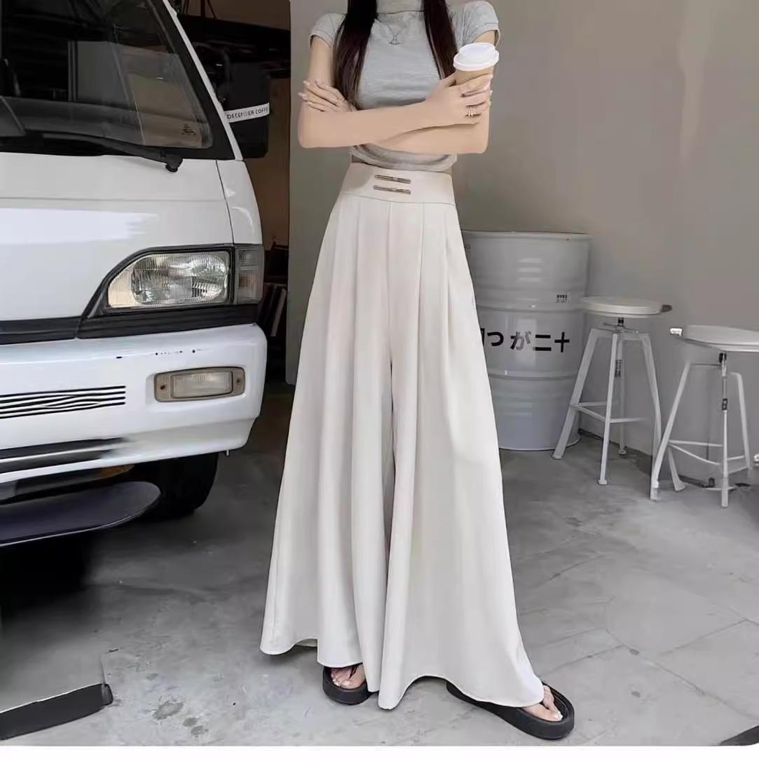 Весна, лето и осень. Шифон Ice Silk, пряжка, высокая талия, плиссировка, свободные широкие штанины, прикрывающие живот, длинная юбка-брюки. XL
Весна, лето и осень. Шифон Ice Silk, пряжка, высокая талия, плиссировка, свободные широкие штанины, прикрывающие живот, длинная юбка-брюки. XL