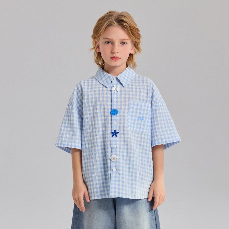 Kids Shell Starfish Button Plaid Shirt 140
Kids Shell Starfish Button Plaid Shirt 140