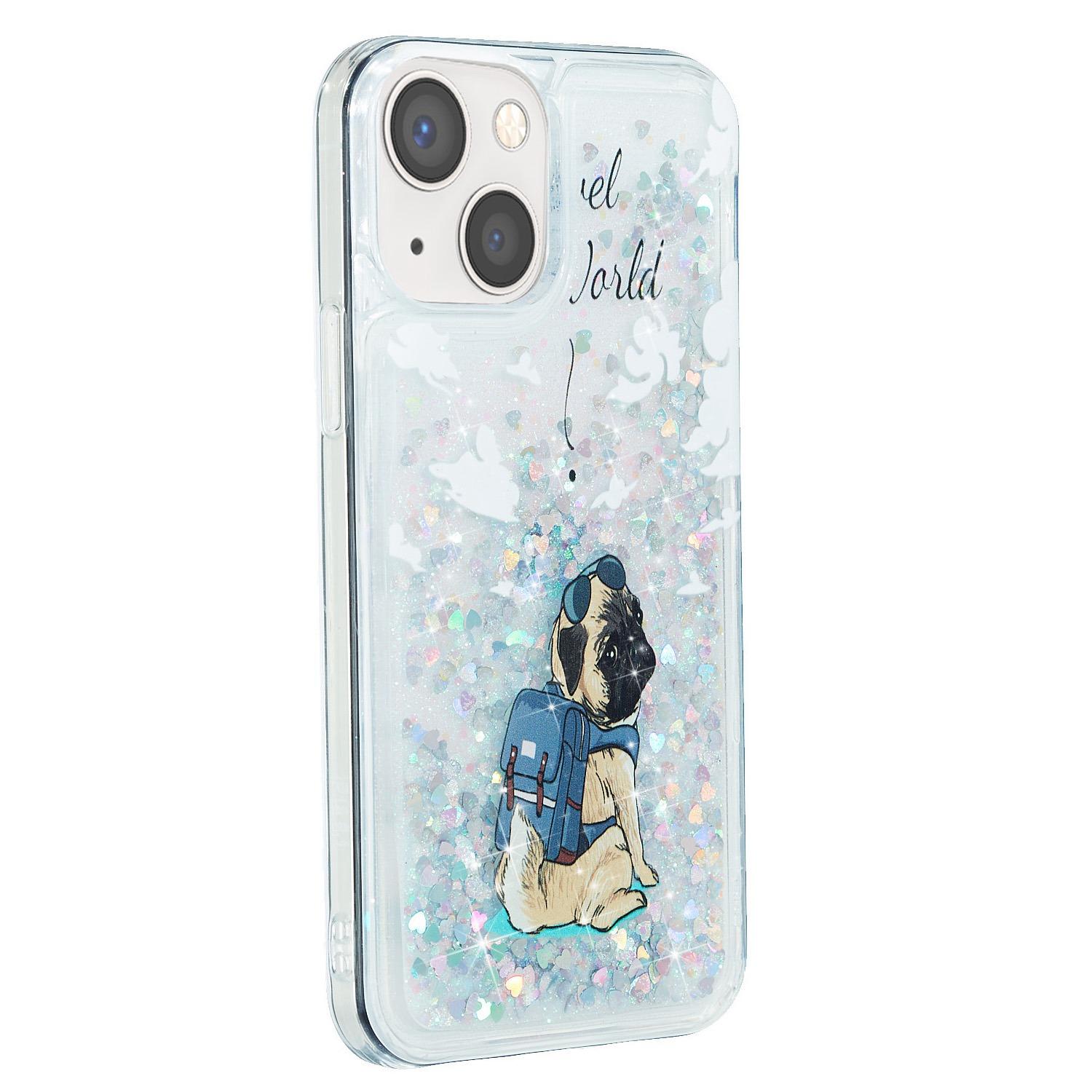 For iPhone 14 6.1 inch Quicksand Glitter Cell Phone Case Soft TPU Shockproof Pattern Printing Cover Dog
For iPhone 14 6.1 inch Quicksand Glitter Cell Phone Case Soft TPU Shockproof Pattern Printing Cover Dog