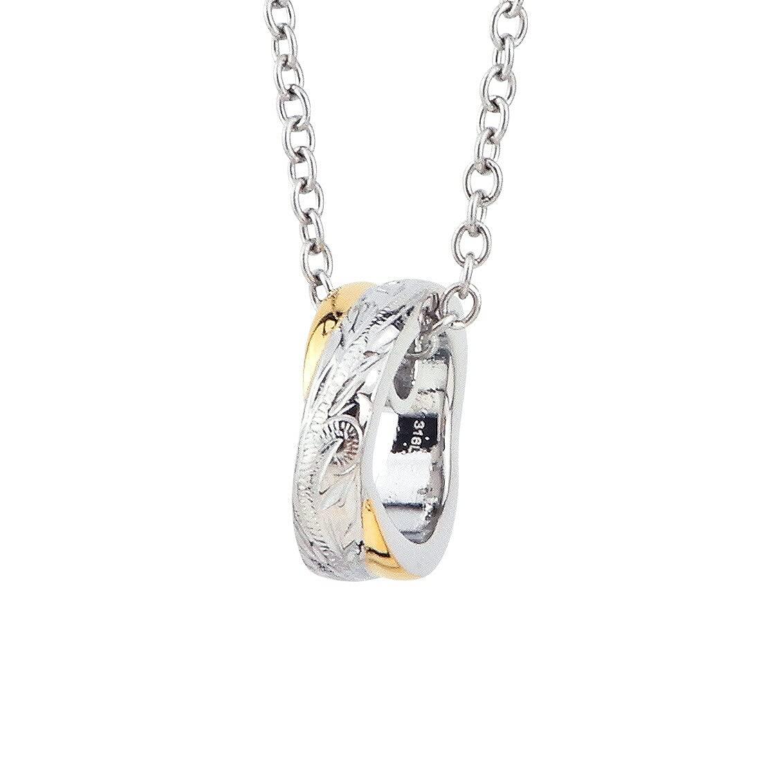 Hawaiian Jewelry Necklace, Ring Shape, Yellow Gold, Simple Stainless Steel Accessory Pendant, Women s & Men s, Scroll Cross, Bicolor, with 50cm Cable
Hawaiian Jewelry Necklace, Ring Shape, Yellow Gold, Simple Stainless Steel Accessory Pendant, Women s & Men s, Scroll Cross, Bicolor, with 50cm Cable