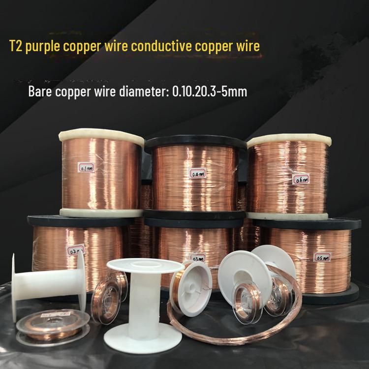 Pure T2 Copper Wire 0.1-5mm - Bare, Conductive, Non-Standard Processing Copper wire 0.1mm (soft) * 10m
Pure T2 Copper Wire 0.1-5mm - Bare, Conductive, Non-Standard Processing Copper wire 0.1mm (soft) * 10m
