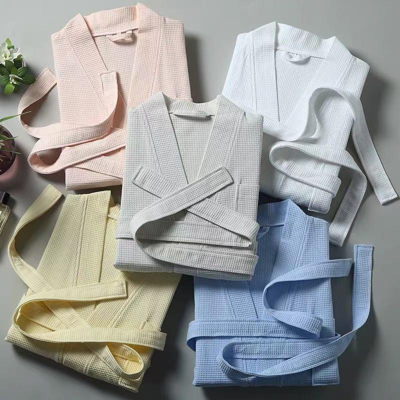 Unisex All-Cotton Waffle Mid-Length Long-Sleeve Bathrobe Small колір світло кави
Unisex All-Cotton Waffle Mid-Length Long-Sleeve Bathrobe Small колір світло кави