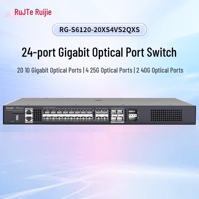 Ruijie RG-S6120 Series Managed Core Fiber Switch
Ruijie RG-S6120 Series Managed Core Fiber Switch
