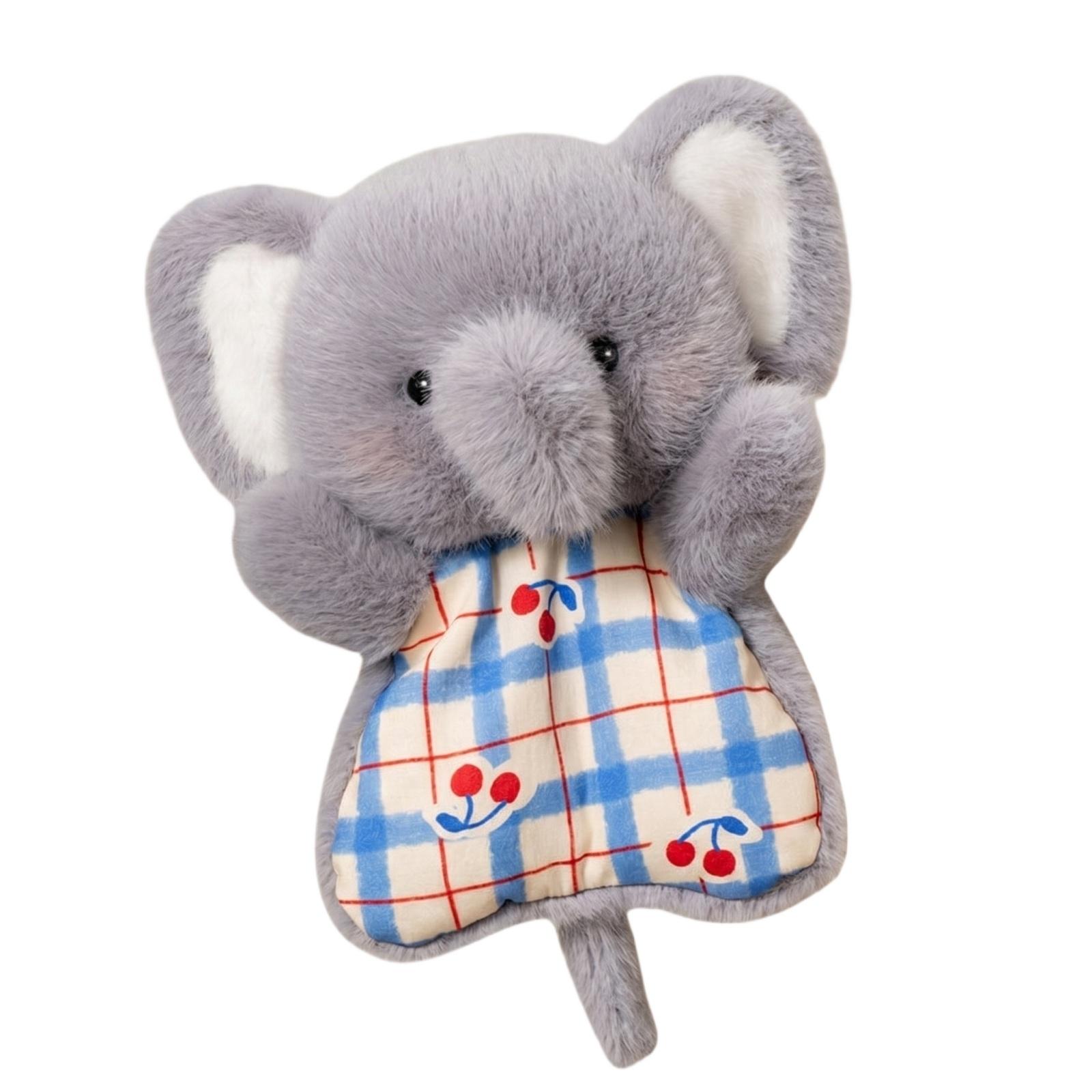 Plush Elephant Comfort Toy Soft Stuffed Animal with Checkered Blanket Pattern for Nursery and Toddler Room Decor Gift One Size
Plush Elephant Comfort Toy Soft Stuffed Animal with Checkered Blanket Pattern for Nursery and Toddler Room Decor Gift One Size