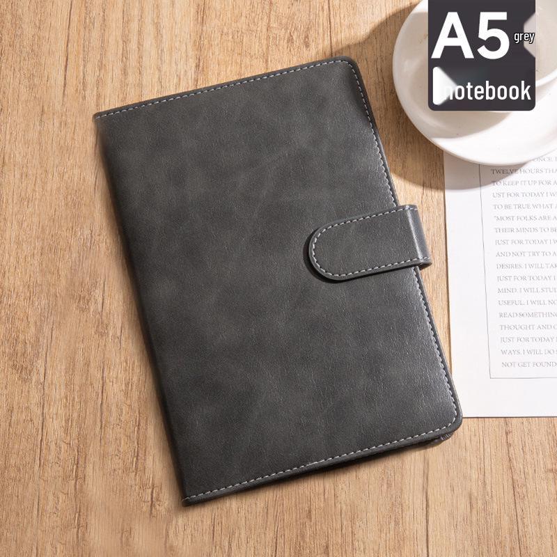 In-Stock A5 Leather Business Notebook with Magnetic Clasp – High-End Office Meeting Record Book, Customizable сірий колір
In-Stock A5 Leather Business Notebook with Magnetic Clasp – High-End Office Meeting Record Book, Customizable сірий колір