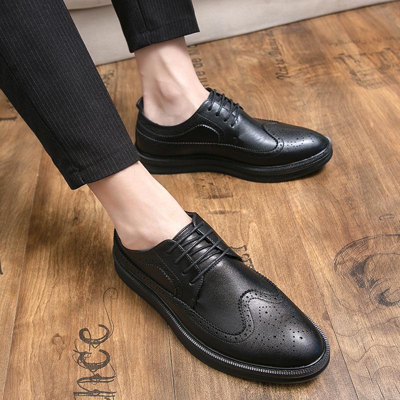 Men s shoes large size Brock platform leather shoes fashion British style casual leather shoes trend business dress leather shoes 39
Men s shoes large size Brock platform leather shoes fashion British style casual leather shoes trend business dress leather shoes 39