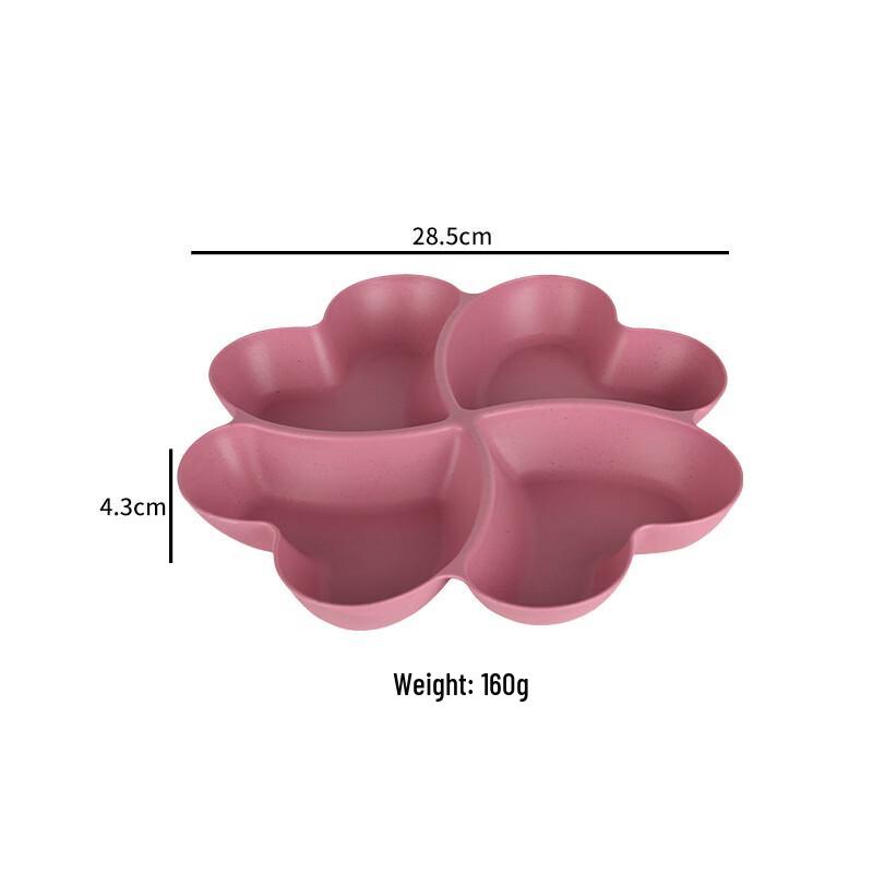 Dajujiang Heart-Shaped 3-Compartment Plastic Snack Plate
Dajujiang Heart-Shaped 3-Compartment Plastic Snack Plate