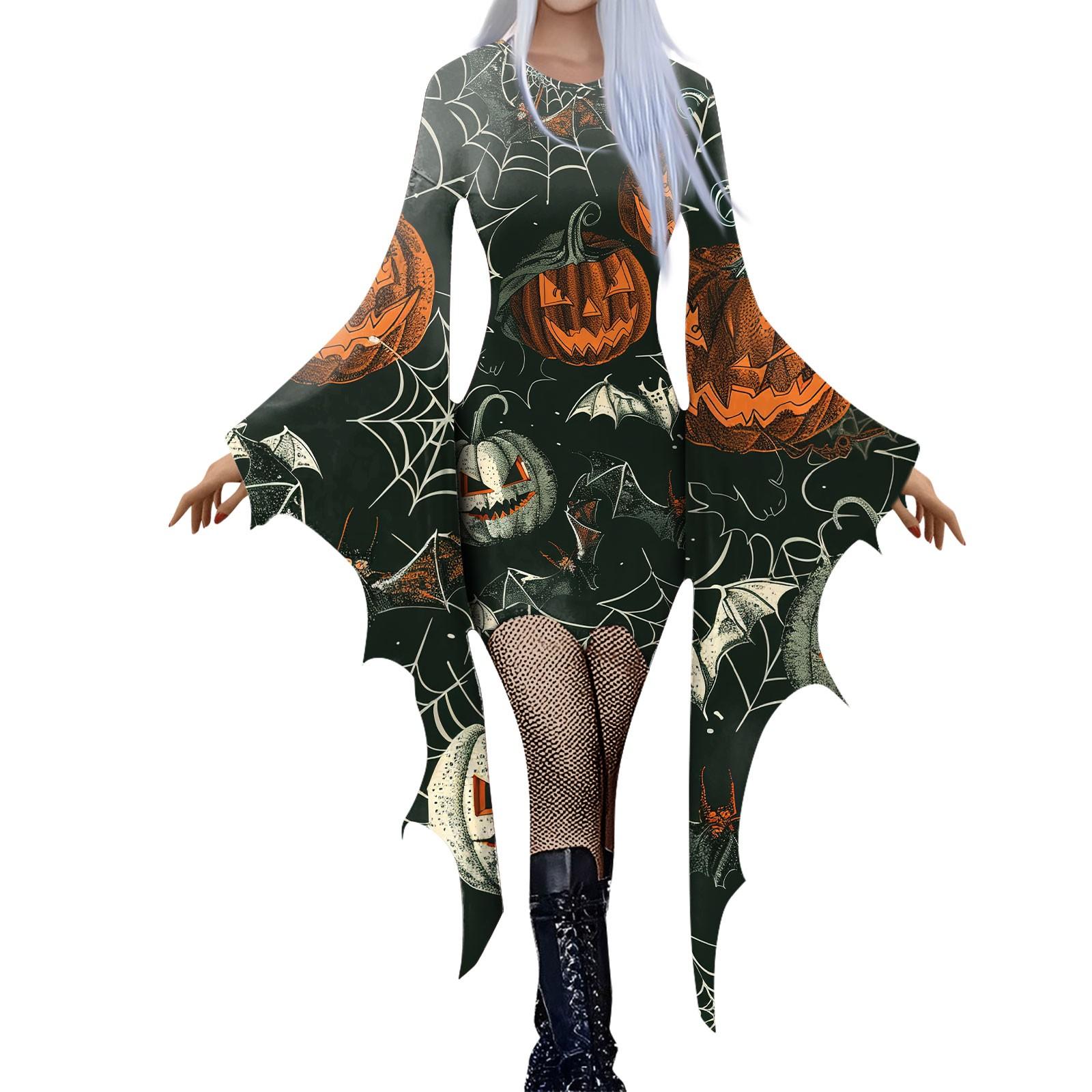 Женская мода готический панк летучая мышь рукав 3D милый принт Хэллоуин нестандартное вечернее платье XXL
Женская мода готический панк летучая мышь рукав 3D милый принт Хэллоуин нестандартное вечернее платье XXL
