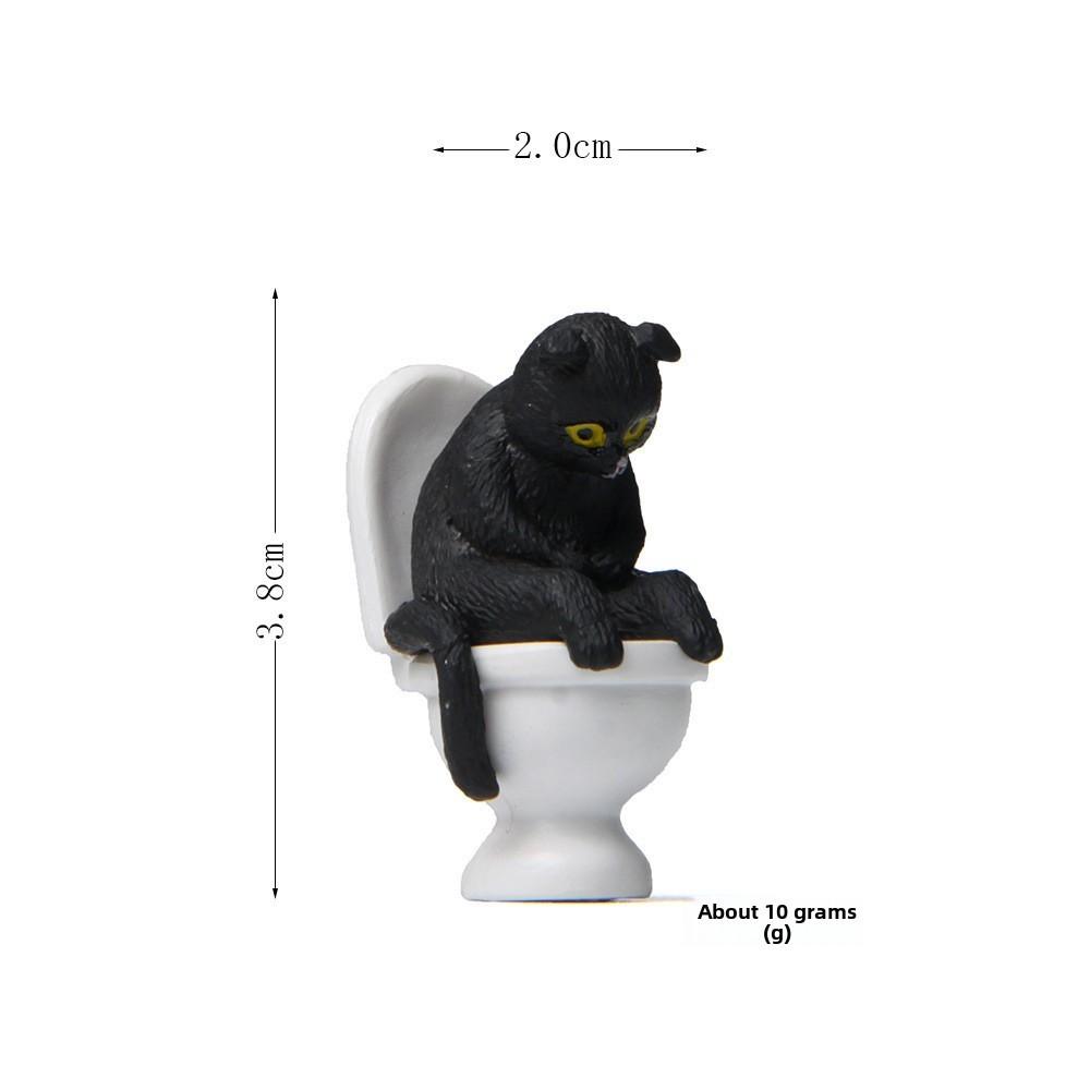 Cute Sitting Closestool Posture Cat Collectible Figures For Gift Decor Giving Black Cat Sitting
Cute Sitting Closestool Posture Cat Collectible Figures For Gift Decor Giving Black Cat Sitting