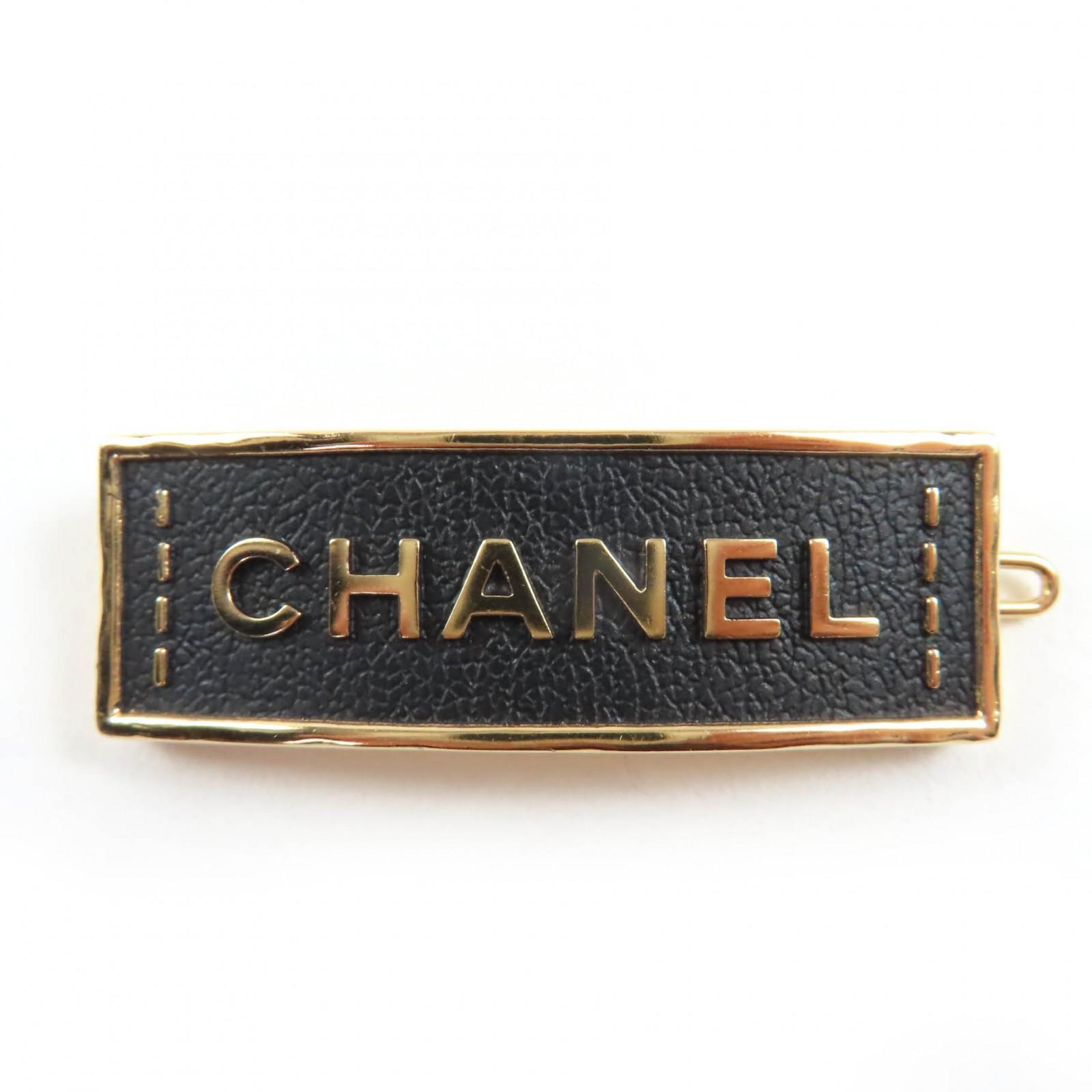 Great CHANEL hair accessory Logo design hair clip barrette Black A23S ABA781 Used
Great CHANEL hair accessory Logo design hair clip barrette Black A23S ABA781 Used