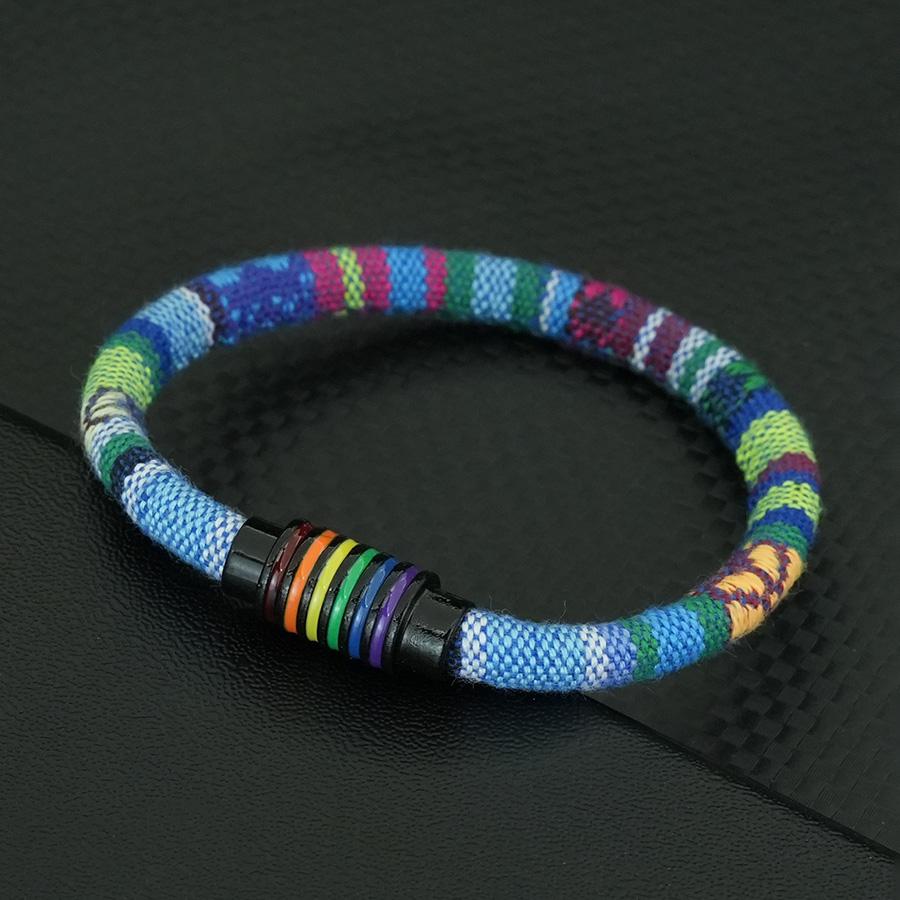 Noter New Bohemian Fabric Rope Bracelet Men Women Rainbow Color Magnet Buckle Bangle Multiple Sizes Meditation Healing Braslet L 22.5cm 8.5Inch дитини синього кольору
Noter New Bohemian Fabric Rope Bracelet Men Women Rainbow Color Magnet Buckle Bangle Multiple Sizes Meditation Healing Braslet L 22.5cm 8.5Inch дитини синього кольору