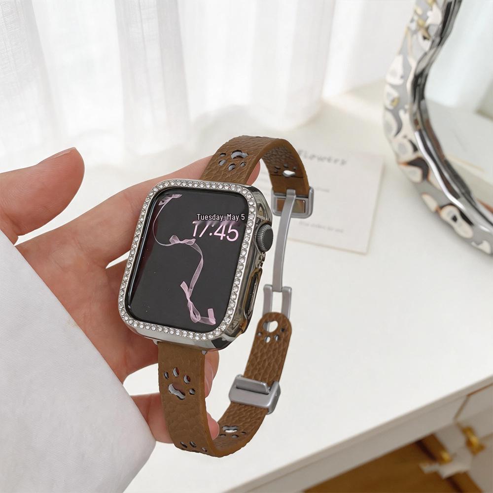 Hollow Cat Paw Lychee Pattern Strap for Apple Watch 2-10 Huawei 8/9/10 коричневий
Hollow Cat Paw Lychee Pattern Strap for Apple Watch 2-10 Huawei 8/9/10 коричневий