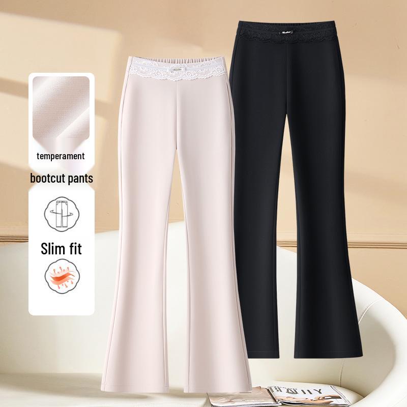 Women s Lace Micro Flare Pants - Elastic Waist, Casual, 2025 Spring, Drape Style for Mid-Aged Moms, Acetate Skinny Flare 2XL
Women s Lace Micro Flare Pants - Elastic Waist, Casual, 2025 Spring, Drape Style for Mid-Aged Moms, Acetate Skinny Flare 2XL