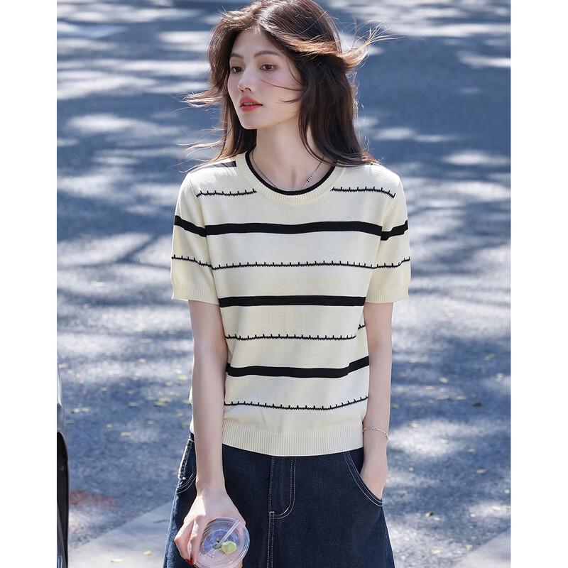 TERRE BLEUE Women s Loose Fit Short Sleeve Knitted T-Shirt One Size
TERRE BLEUE Women s Loose Fit Short Sleeve Knitted T-Shirt One Size