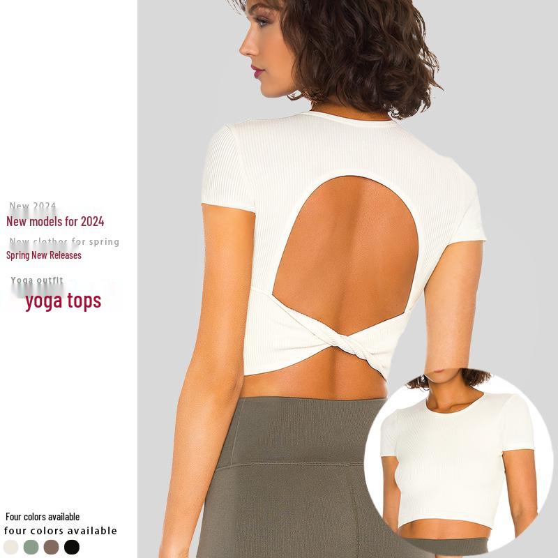 High-End Summer Cross-Border Yoga Top with Chest Pad - Beautiful Back Design for Fitness and Running S
High-End Summer Cross-Border Yoga Top with Chest Pad - Beautiful Back Design for Fitness and Running S