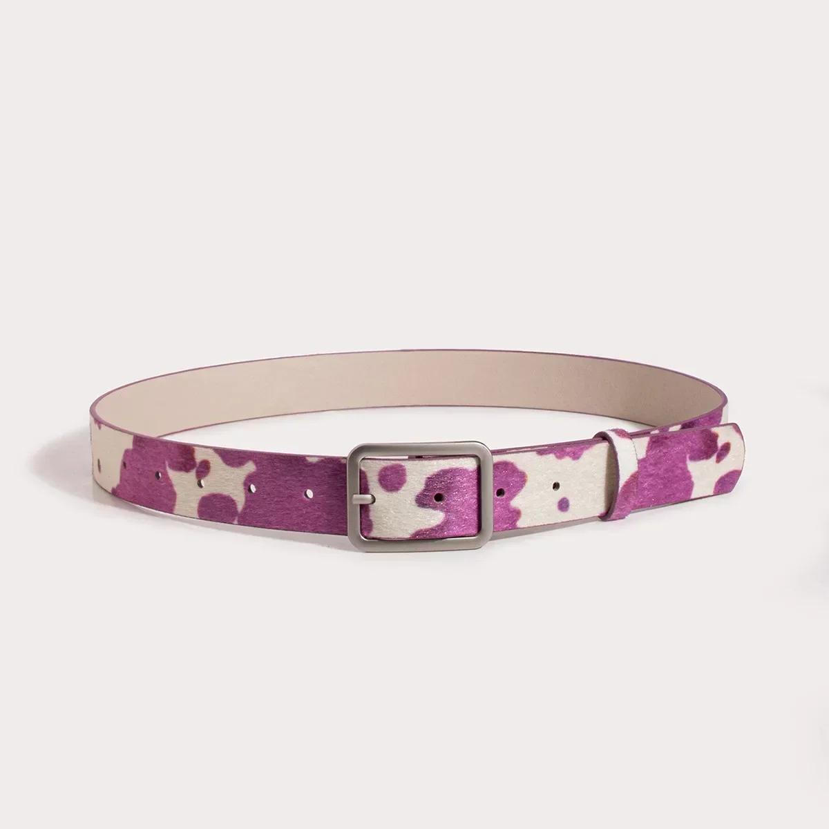 Colorful Cow Print Belts Fashionable Simulated Animal Fur Belts Alloy Buckles Woman Apparel Accessories 101x2.9cm фіолетовий
Colorful Cow Print Belts Fashionable Simulated Animal Fur Belts Alloy Buckles Woman Apparel Accessories 101x2.9cm фіолетовий