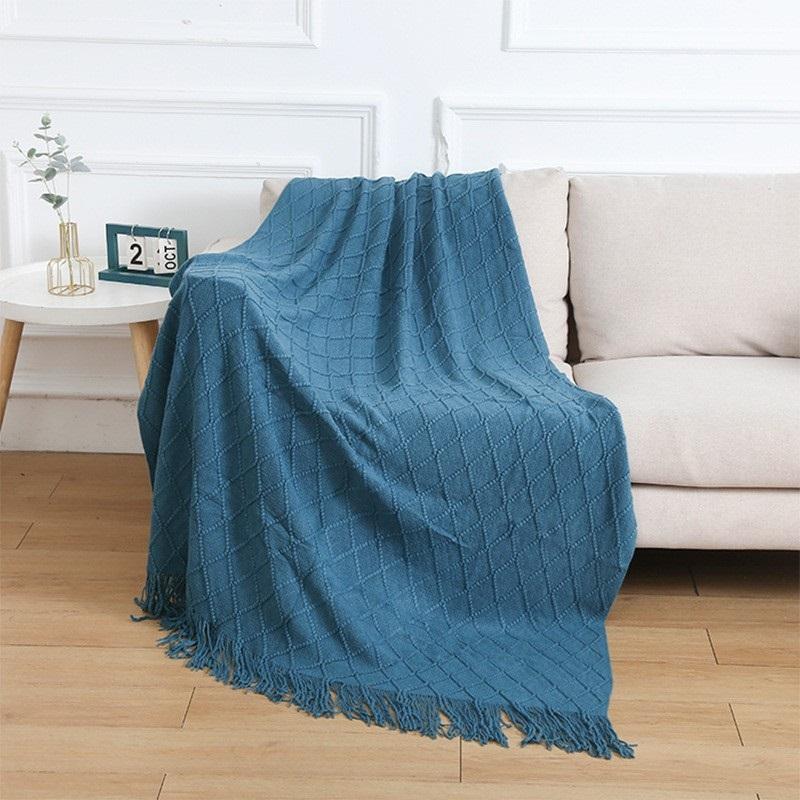 European-style Simple New Four Seasons Universal Diamond-shaped Siesta Blanket Blanket Sofa Blanket Knitted Blanket Bed Cover Air-conditioning Blanket 127*182CM синій
European-style Simple New Four Seasons Universal Diamond-shaped Siesta Blanket Blanket Sofa Blanket Knitted Blanket Bed Cover Air-conditioning Blanket 127*182CM синій