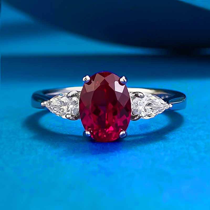 Xiancan Jewelry Серебро S925 Имитация Красного Корунда цвета Голубиной Крови Овальной Формы Модное Кольцо для Женщин Size 9 
Xiancan Jewelry Серебро S925 Имитация Красного Корунда цвета Голубиной Крови Овальной Формы Модное Кольцо для Женщин Size 9