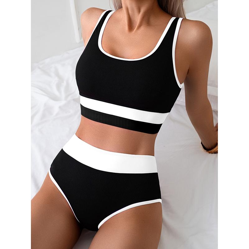 New Summer Swimwear Bikinis Set Sexy High Waist Block Color Bikini 2 Piece Set Women Split Swimsuit Beach Bikinis S рожевий
New Summer Swimwear Bikinis Set Sexy High Waist Block Color Bikini 2 Piece Set Women Split Swimsuit Beach Bikinis S рожевий
