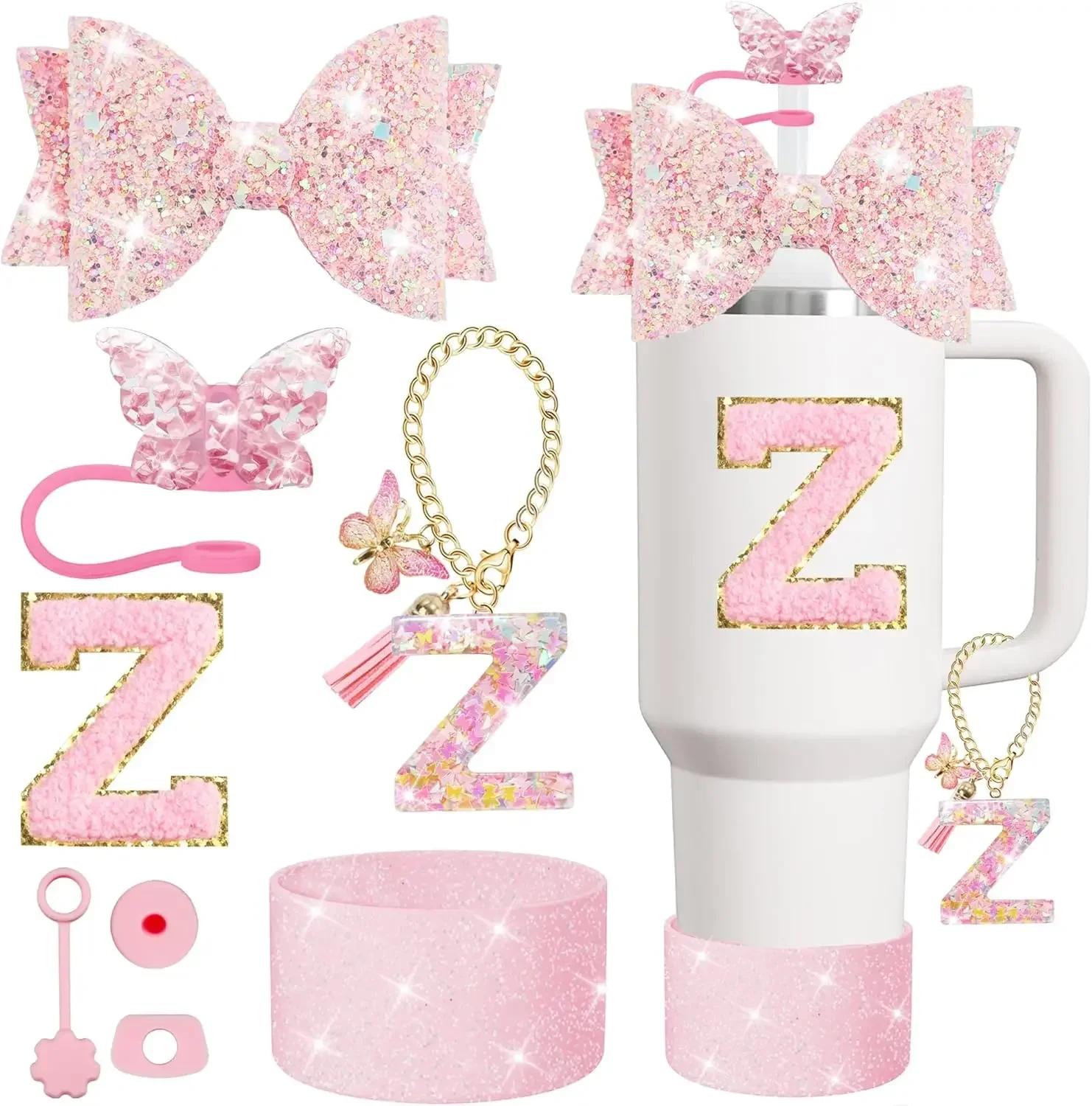 8PCS Cup Accessories Set for Stanley Cup 30 40oz Tumbler Straw Topper Cover Cap Boot,Spill Proof Stopper Charm Initials Sticker
8PCS Cup Accessories Set for Stanley Cup 30 40oz Tumbler Straw Topper Cover Cap Boot,Spill Proof Stopper Charm Initials Sticker
